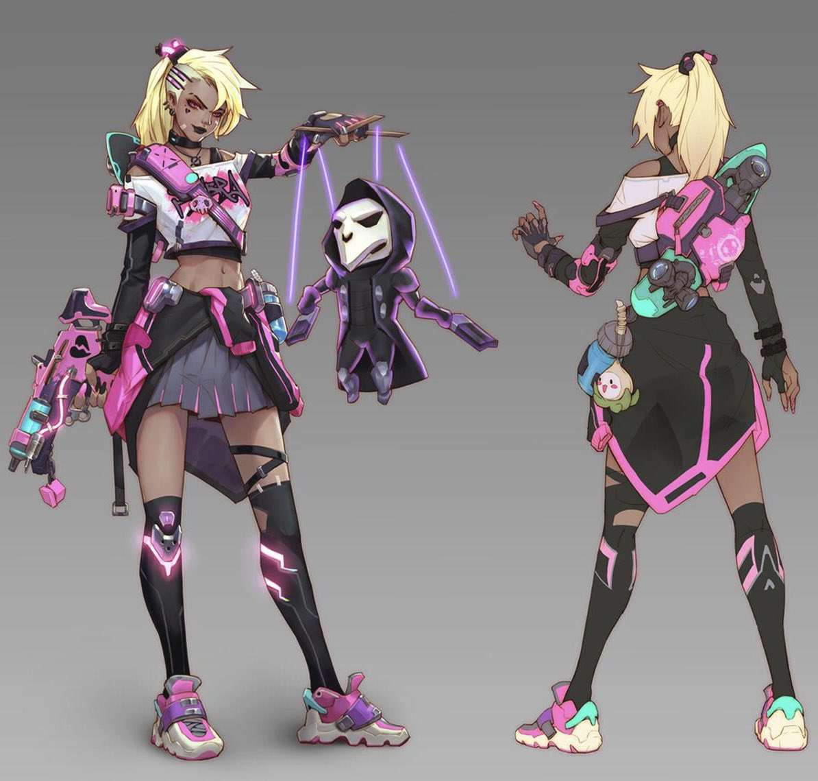 Melanchou1's tweet photo. @PlayOverwatch Day 8 of asking Blizzard to make this into a sombra skin https://t.co/H4x2sW2NSm