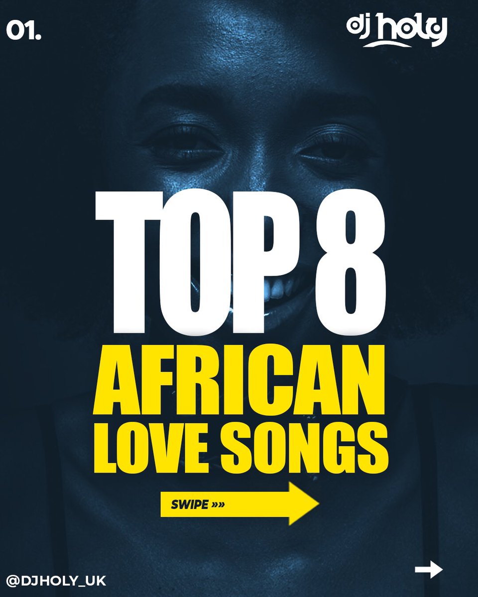 djholy_uk's tweet photo. Top 8 African Love Songs you need to have on your #afrobeats love song playlist! 🔥🔥❤️

#djholy #africanlovesong #afrobeatslovesongs #lovesongs #davido #wizkid #amapiano https://t.co/5pwuXMqpFC