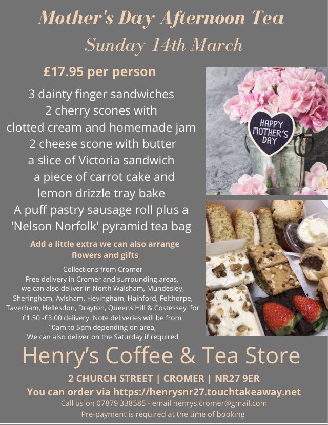 Henrys4Coffee's tweet photo. Mother’s Day treats... https://t.co/rdRalogw9X