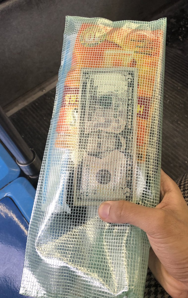 I recently started carrying care packages to give out to homeless folks on the train or bus, bc I see so many folks in need when I'm on my commute I Include tissues, toothpaste,  , handwarmers, masks, $2-$5 & hand sanitizer in this proof bag! Anything helps 