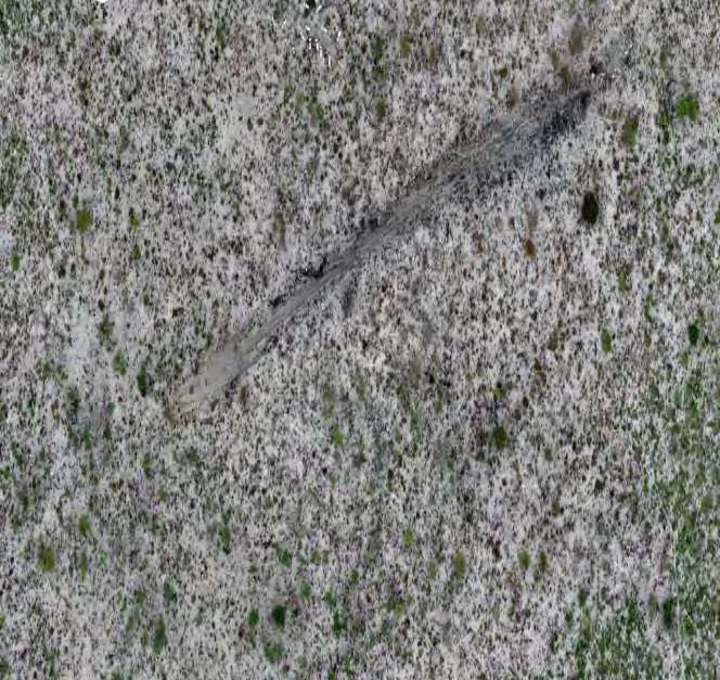 Investigators notice that the aircraft had slammed into the ground and slid across the ground for 400 metres, disintegrating in the process. A post-crash fire had ensued.