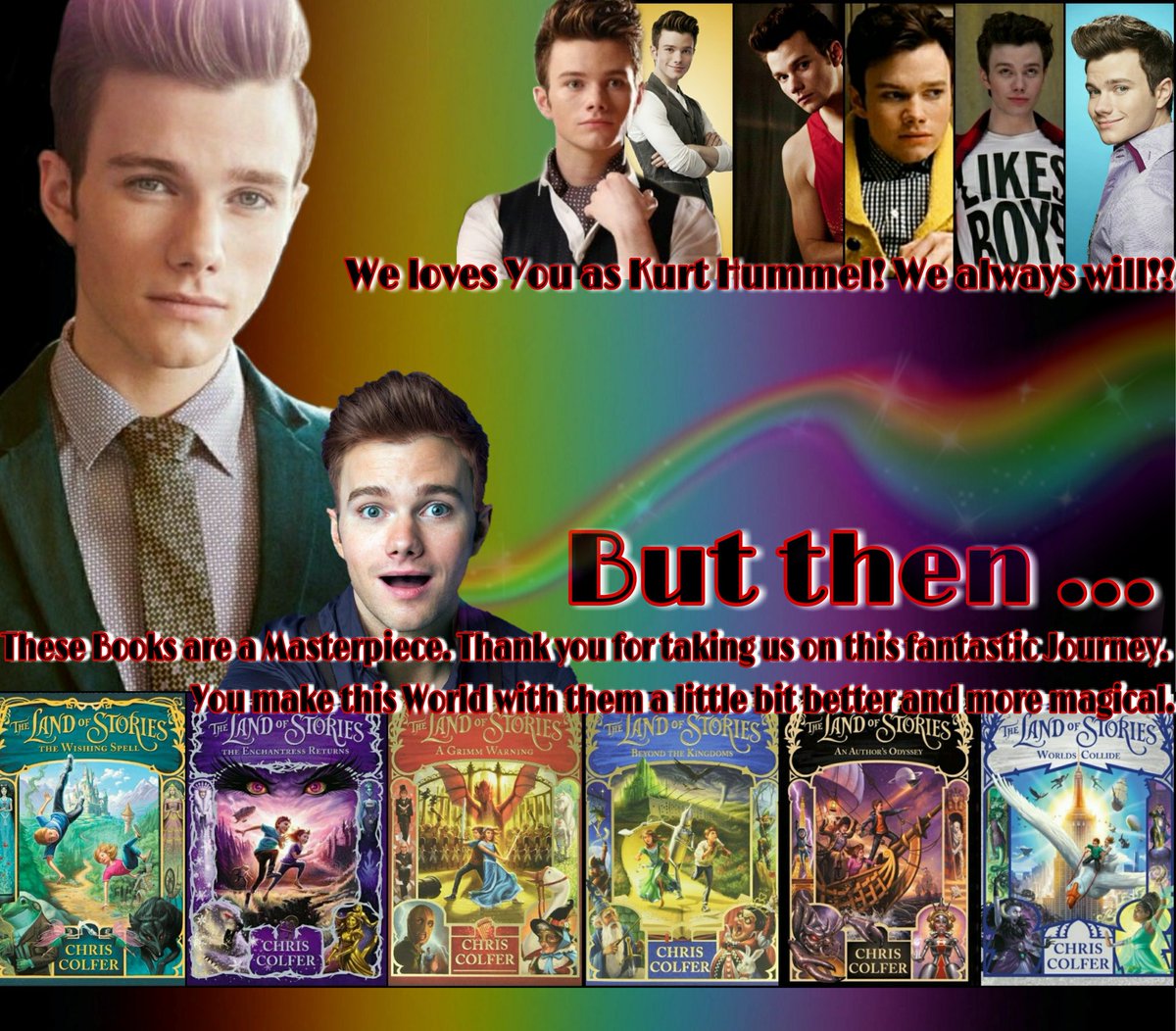 #glee #kurthummel #thelandofstories #tlos  <a href="/chriscolfer/">Chris Colfer</a>