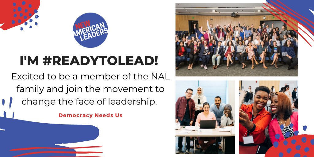 We are thrilled to be a member of the @NewAmericanLd and join the movement to change the face of leadership! 

#PeopleLikeUs #ReadytoLead #DemocracyNeedsUs
