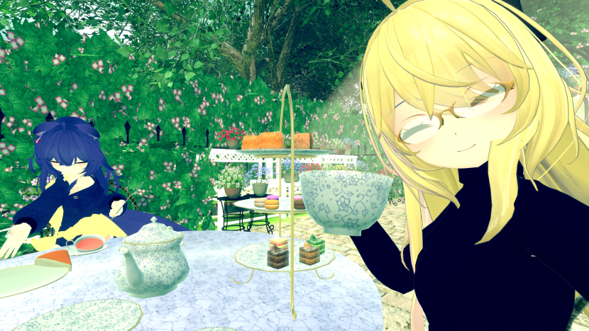 Luxiri_VR's tweet photo. Because I said I would... Some pics of me hanging out with one of my closest friends on VRChat. Thanks for the wonderful hangout! ^^ https://t.co/CX5E7D9oCh