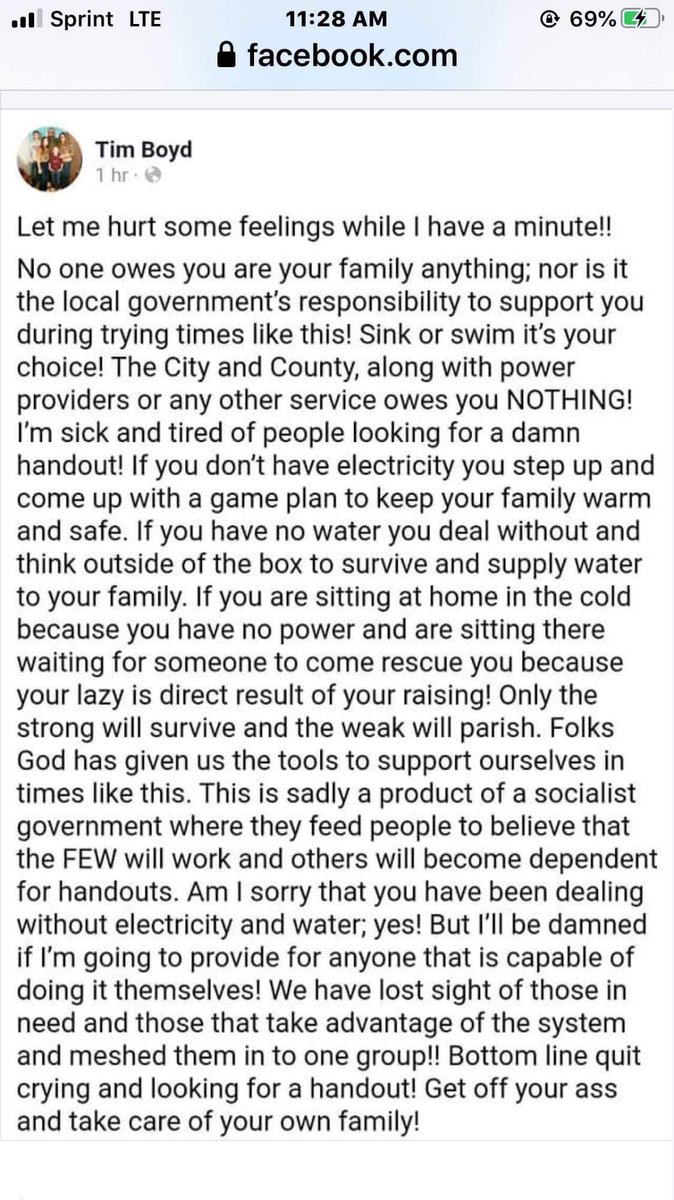 The Mayor of my home town! There are good people there.  Why do the bad people get in these positions?