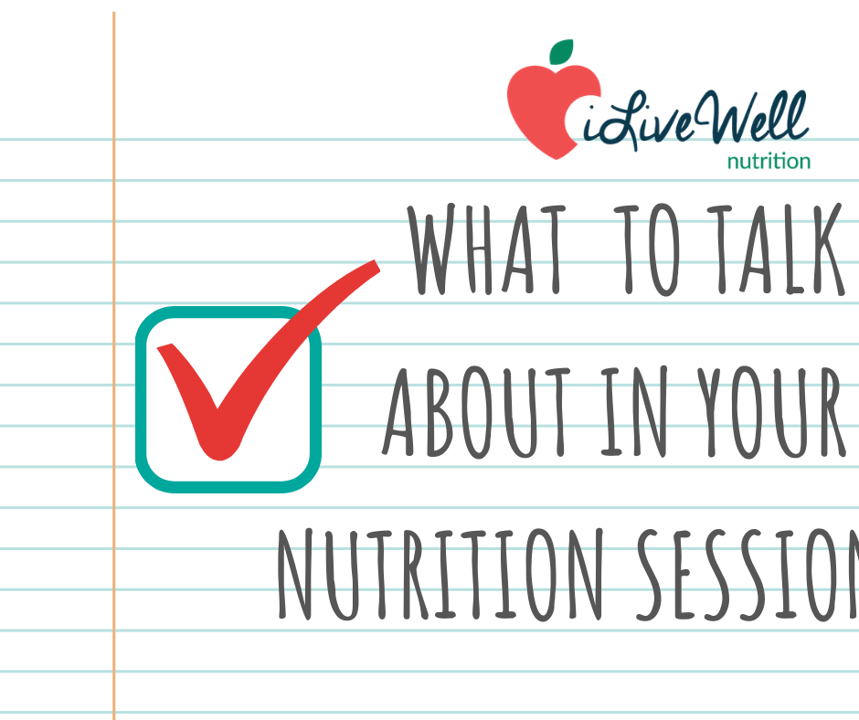 Meeting with a dietitian for the first time can be weird, we get that!
.
.
Here are things that we can chat about in our nutrition sessions:
✅What has been going on with food and our body that feels off?
✅This is a judgment-free zone- there is no such thin as good, bad, right