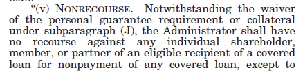 iantaylor2221's tweet photo. @TaxHacker QNRF has to be borrowed in a real property business under 465(b)(6). That may be the case for minority of borrowers. The CARES Act states that the loan is nonrecourse unless used for an ineligible purpose. Where are you seeing that SBA has power to seize? https://t.co/P6H6ImRuw5