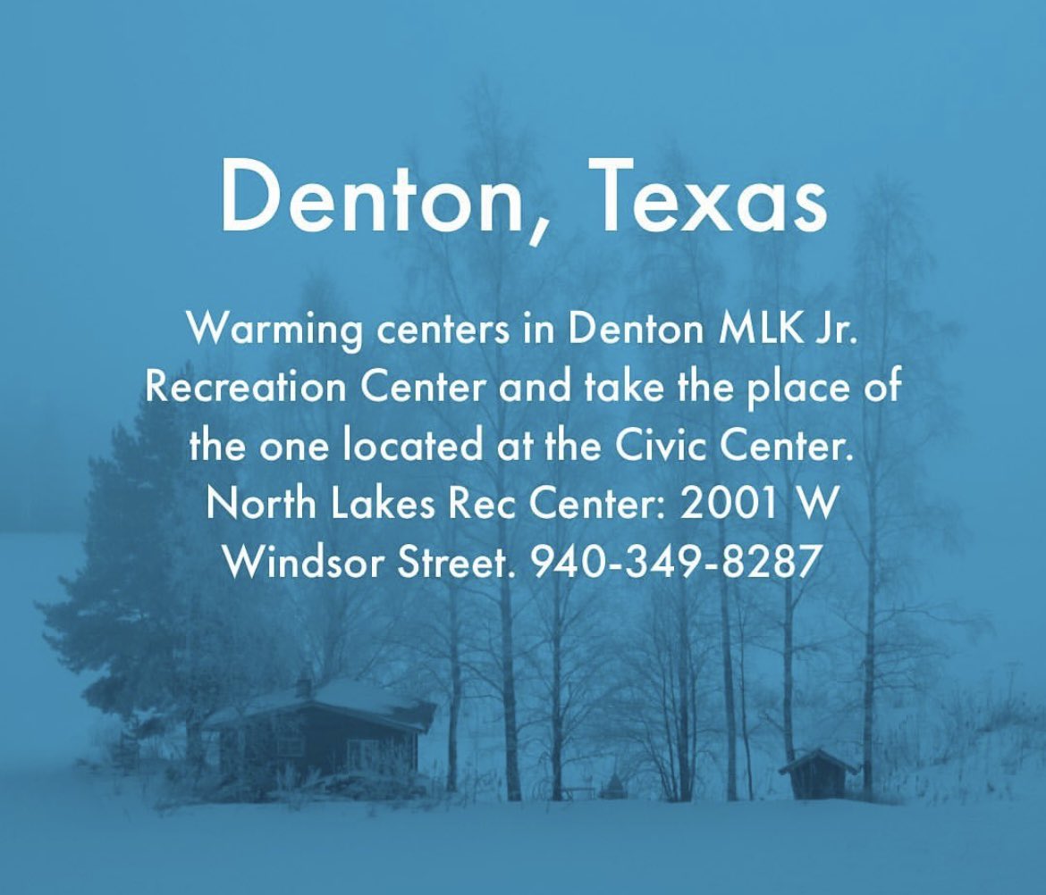 WARMING CENTERS IN TEXAS 