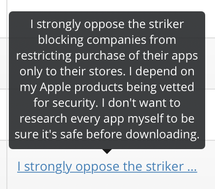 keleftheriou's tweet photo. My two favorite objections to this bill.

People have no idea how totally fake App Store star ratings can be, or how easily scammers buy them in bulk every day. https://t.co/QBrqdVDbz9