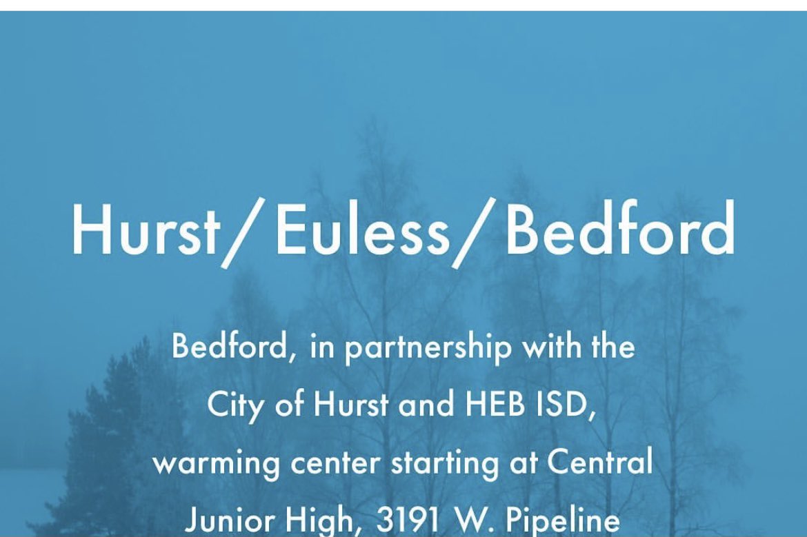 WARMING CENTERS IN TEXAS 