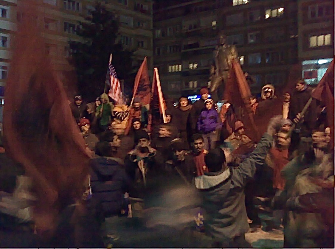 kennethandresen's tweet photo. Photos from eve of Kosovo independence day, February 16, 2008, on the streets of Prishtina, 13 years ago. Nobody knew 100% when the Declaration of Independence would be announced, but people expected it the day after, and it happened. I was there. 🇽🇰🇽🇰🇽🇰 https://t.co/zqi5f4VQ30