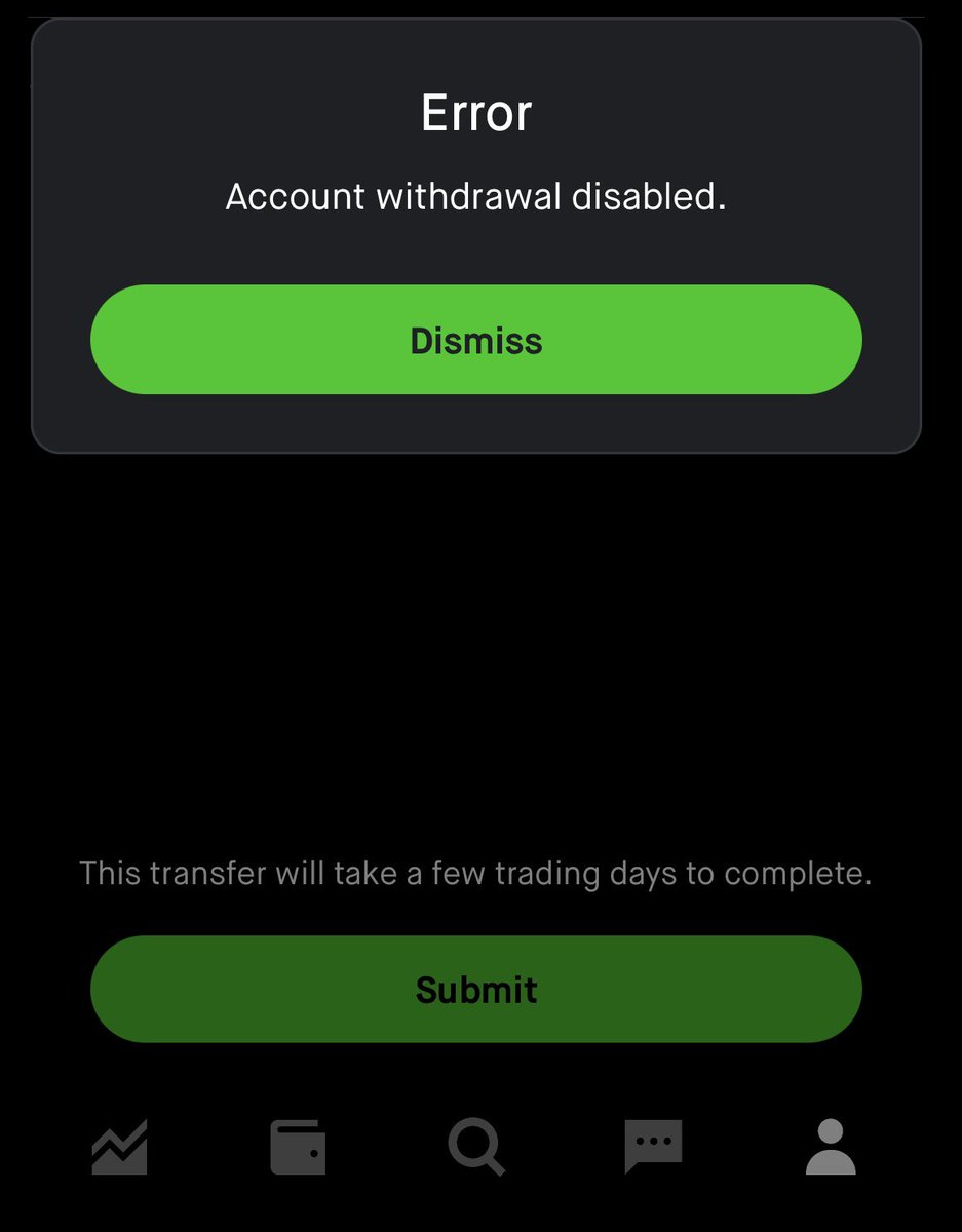 jacobbelloso's tweet photo. @AskRobinhood It’s been over 1 week now! Not cool! https://t.co/BAayvcMmiq