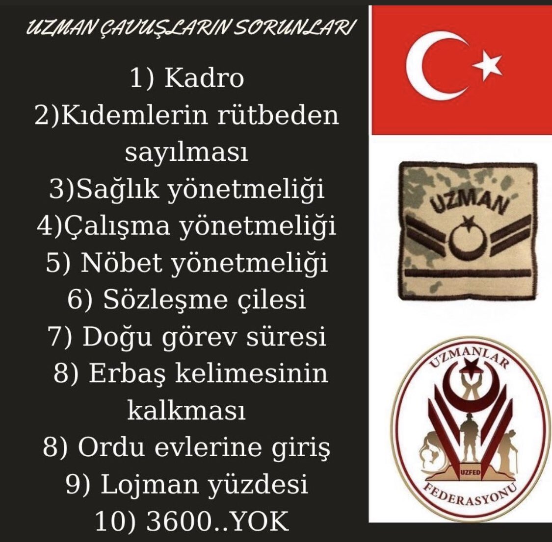 Haklarımızı tam olarak istiyoruz...  #TbmmUzmCvsaHakVer