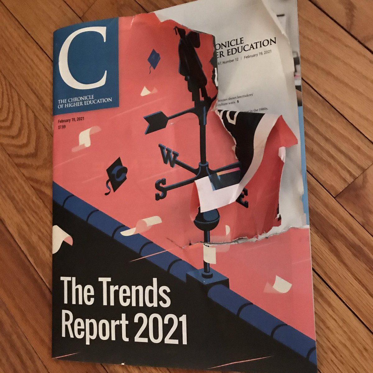 Mail delivery customized <a href="/chronicle/">The Chronicle of Higher Education</a> perfectly.  #highered