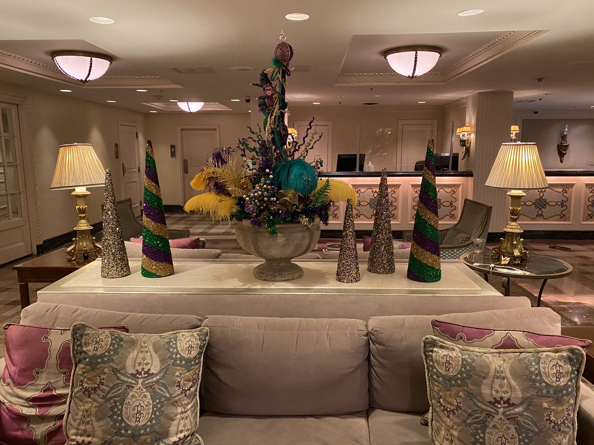 Went back to the hotel to rest our feet and get ready for the night. The Hotel Monteleone is lovely.