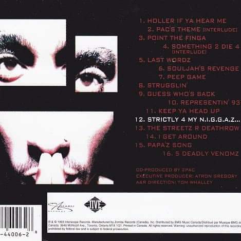 tupacuncensored's tweet photo. #Onthisday 28 years ago, on February 16th 1993, #Tupac released his second studio #Album Strictly 4 My N.I.G.G.A.Z 💿 What's your favorite track? https://t.co/BMw1kbA7QD
