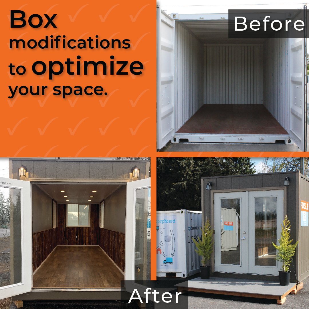 getSimpleBox's tweet image. Transform your box to optimize it’s functionality for your specific needs. Check out this amazing before and after:

#optimizedstorage #modifiedcontainer #modifiedbox #simplebox #customcontainer #beforeandafter