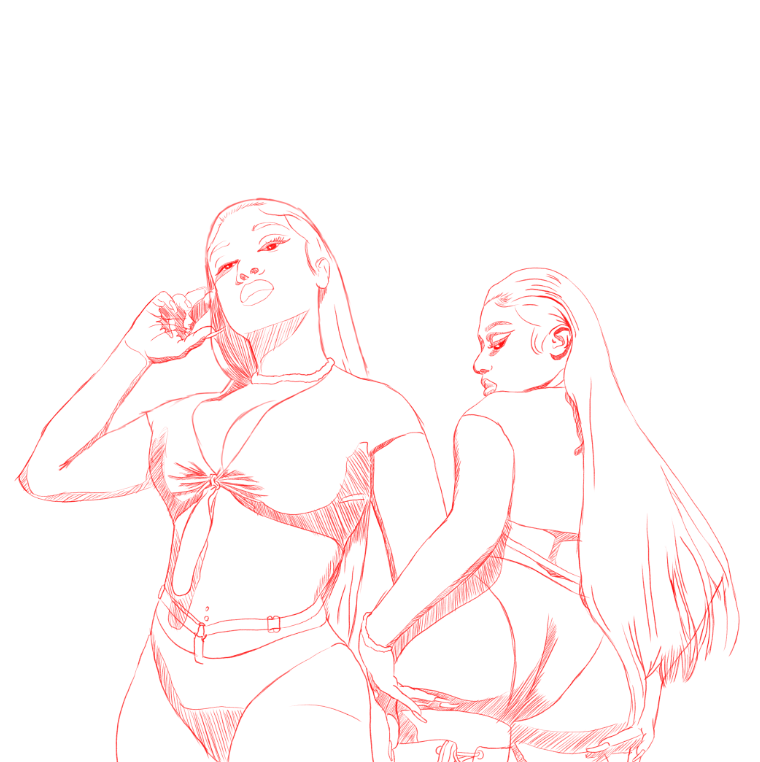 KGraphixs's tweet photo. It's been so long since I've drawn anything because I'm working on logos. This will be my first piece of art in 2021. What do y'all think so far? #MeganTheeStallion https://t.co/BiFUD3j8hb