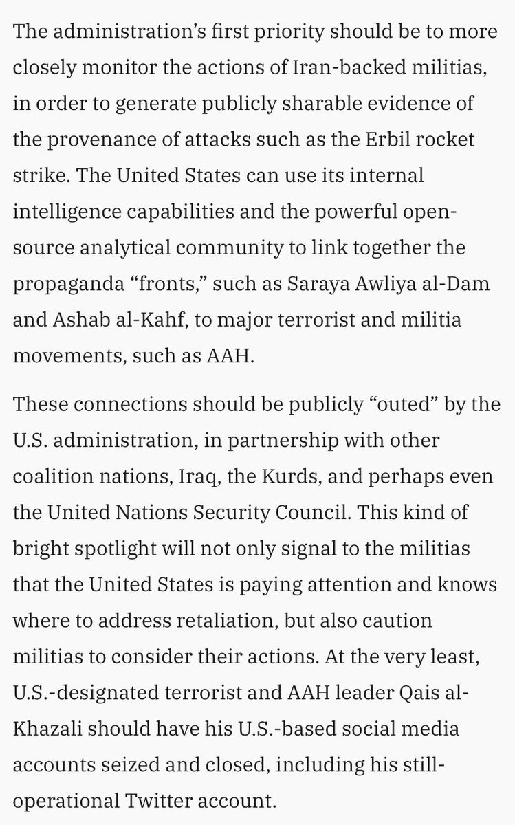 Simple policy thought one: be transparent, be honest on intel, expose the enemy networks. It freaks them out and makes them shy. Proven de-escalation method without kinetics.