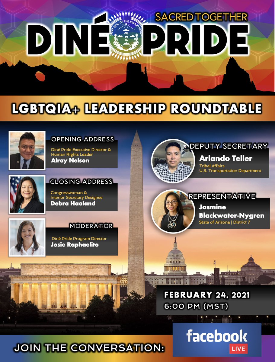 Navajo_Pride's tweet photo. Join us for this important conversation with our LGBTQIA+ Indigenous leaders! #SacredTogether https://t.co/2bqKZLyp8R