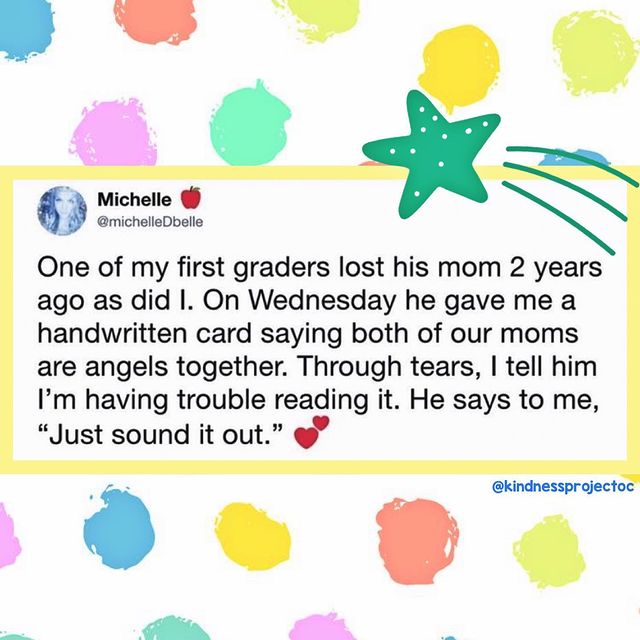 NinjaJournalist's tweet image. I love this sweet gesture! 💛 
Via: 📷 kindnessprojectoc 
#sweetgesture #teacher #firstgrader