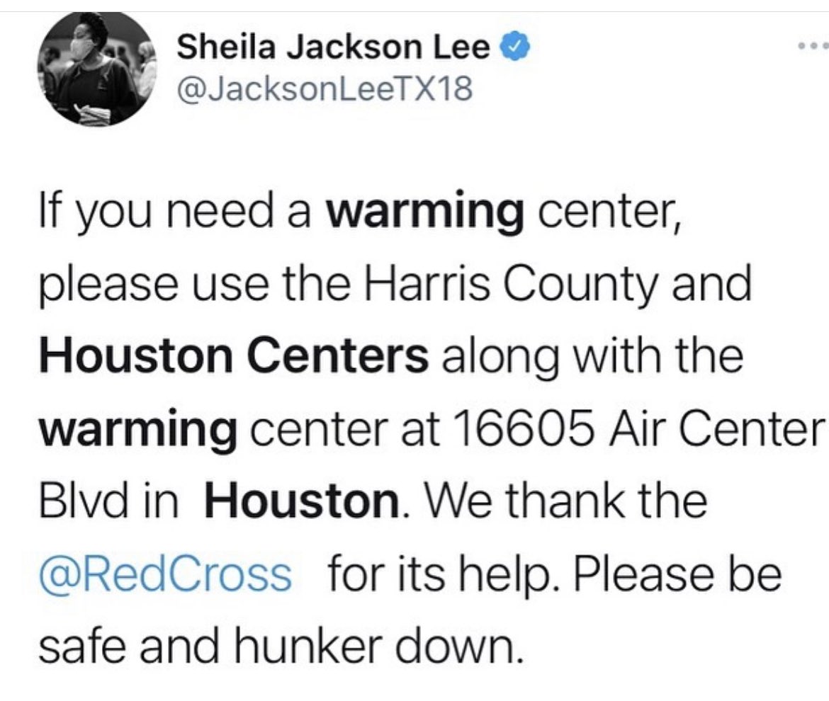 WARMING CENTERS IN TEXAS 