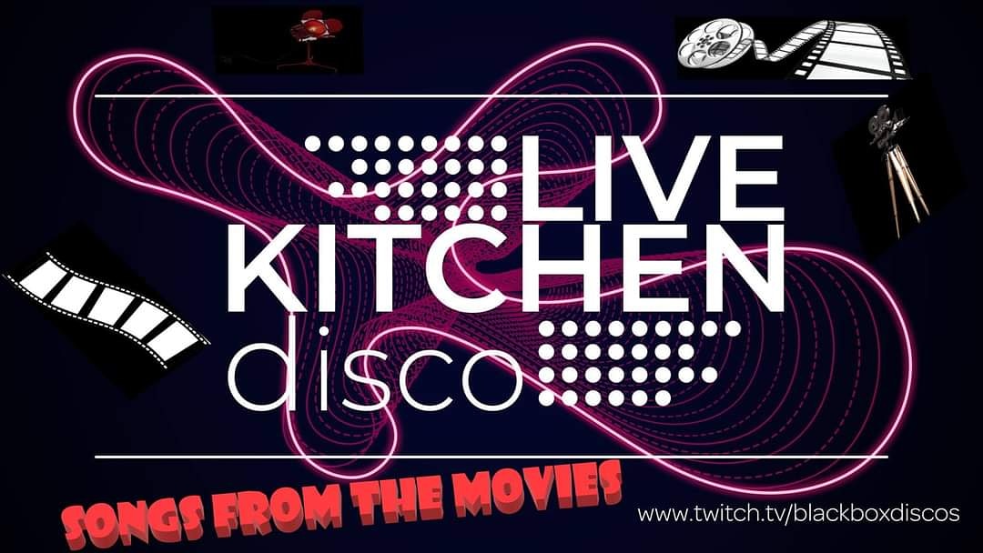 BlackBoxDiscos's tweet photo. Join us this Saturday from 7pm for another Live Kitchen Disco, this week it's songs from the movies. 
Shout outs, requests &amp; the Quiz is back.
Find us over on https://t.co/SFSNeggvww

Party from the comfort of your own home with your family 👪 and its 100% free!!! https://t.co/RLfv68q4C8