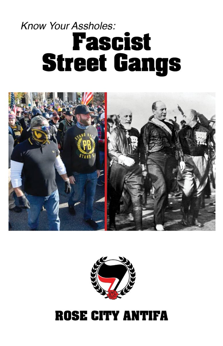 The Proud Boys deserve all the credit they get as partial instigators of the insurrection at the Capitol but their tactics are hardly new. In this zine we outline the similarities between the Proud Boys and other fascist street gangs over the past 100 years. Part (1/7)