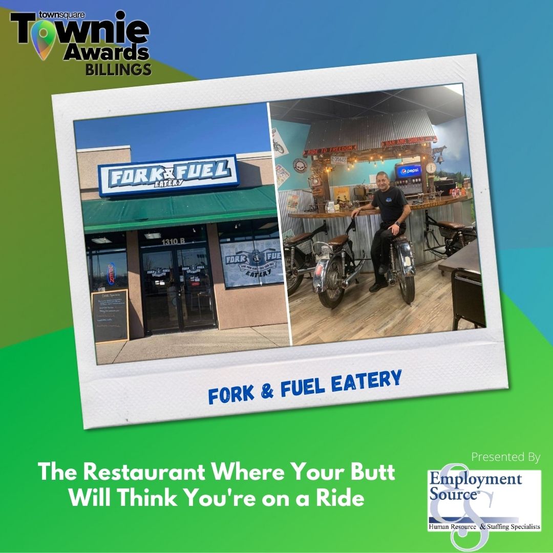 970Newstalk's tweet photo. Welcome to the Townie Awards! From now through March 12 we'll be giving out eclectic awards to local businesses we love. First up is Big Phish Construction and Fork &amp; Fuel Eatery! And thank you to our partners in appreciation, Employment Source. https://t.co/VuCDZZY8Ua