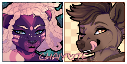 More icons... >:3 This time for @hegurgurk and @lime_freezing_ ! <3 Thank you guys so much for supporting my new rescue pup!
