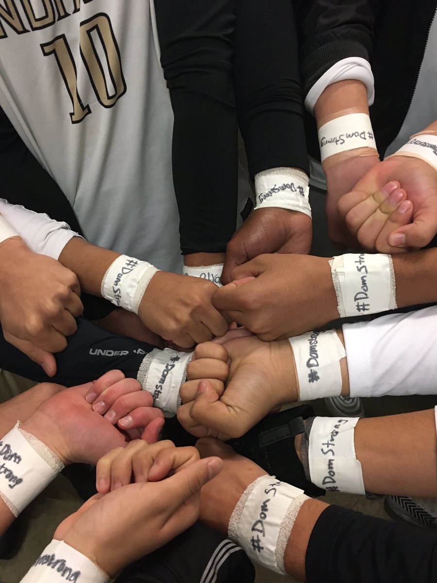 GaffneySoccer's tweet photo. Tonight’s game has a different feeling not having our good friend @DominicWren1 on the other side. We’re praying for you brother. #DomStrong https://t.co/iwlBxXx9pJ