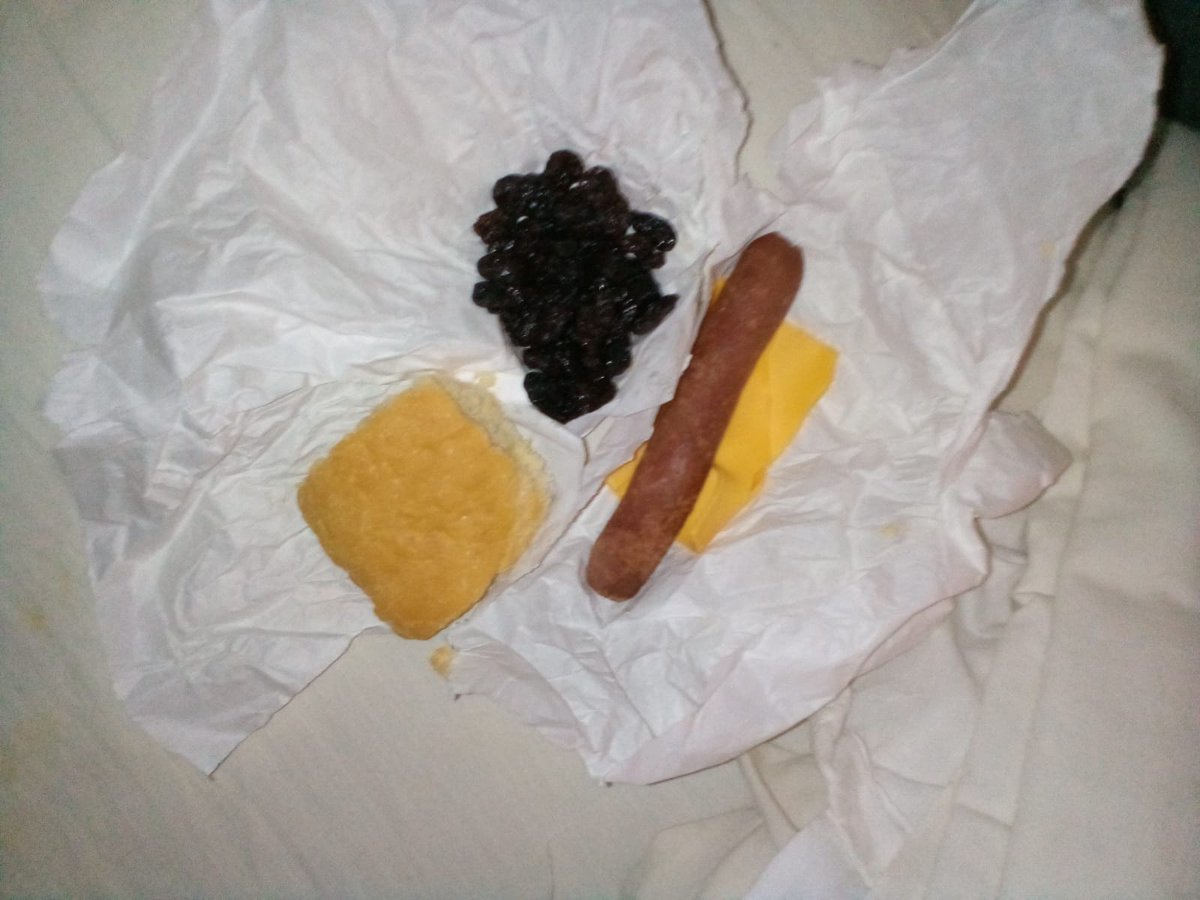 THREAD: Wondering how things are going in Texas prisons right now? 33 units are on generator power, guards say they’re being kept “hostage” and prisoners are eating THIS. This is current, sent to me today: