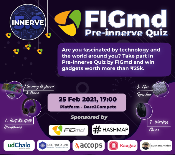 innerve_tech's tweet photo. INNERVE is back with yet another event Pre-Innerve Quiz,
prizes worth up to ₹20k+ 💰.
There is nothing to lose but a chance to win a lot. The quiz is open to all💯.

Hurry Up! 🔥 Get Yourself registered at https://t.co/u4RDZCzWdS...

Viva La Innerve 💯.

#innerve #hackathon https://t.co/s4f8MDVIxp