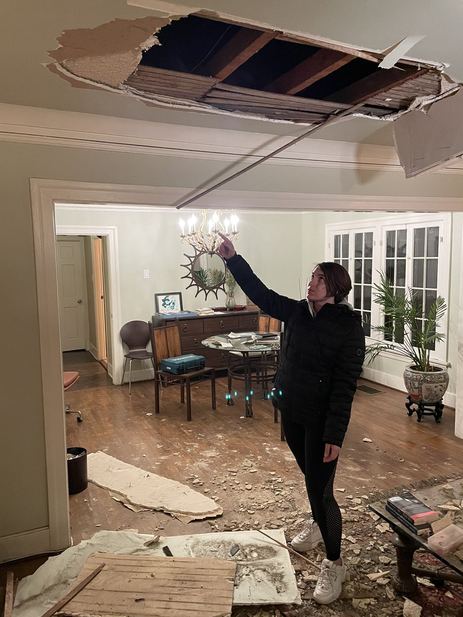 TONIGHT 1/2: A local landlord says she has been terrorized by an unstable tenant for the last 8 months. He violated a restraining order & showed up outside her bedroom window w/ a butcher knife, & last week, he came through her ceiling with a knife & threw a hammer at her.  @FOXLA