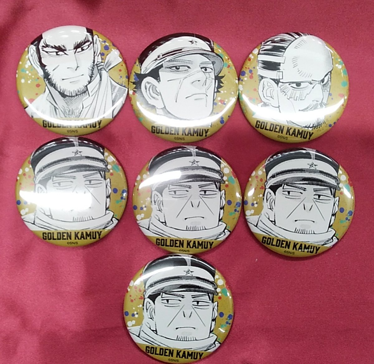 入荷情報】 「#ゴールデンカムイ」 #チョコ缶バッジ が入荷しており