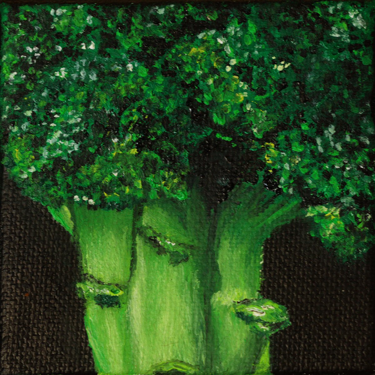 Faithklefever's tweet photo. “Broccoli Study”
Oil on Gallery Wrapped Canvas 3”x3” Mini
Open for commissions! 
All paintings posted for sale 
DM for pricing. 
#artistsontwitter #oilpainting https://t.co/z3UxZPSekQ