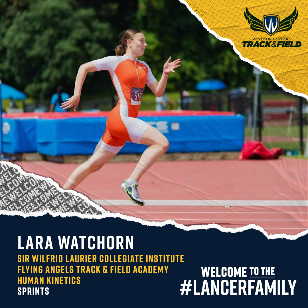 WindsorLancerTF's tweet photo. We are excited to start this week off with our next signing Lara Watchorn @WindsorLancers @FlyingAngelsTC #LancerFamily#FlyingAngelsTC#sirwifredlauriercollegiateinstitute https://t.co/wdFSAhs6jA