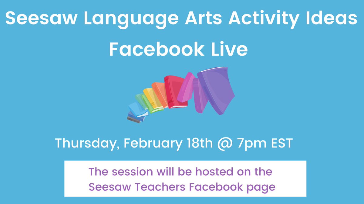 Seesaw's tweet photo. Join us tomorrow for a Facebook Live on Language Arts Activity Ideas hosted in the Seesaw Teachers Facebook Group!

If you aren't already in the group, join here first https://t.co/jEYA5nLBWl and learn more about the live session https://t.co/cQXi2kQxzI https://t.co/VpebGSz55T