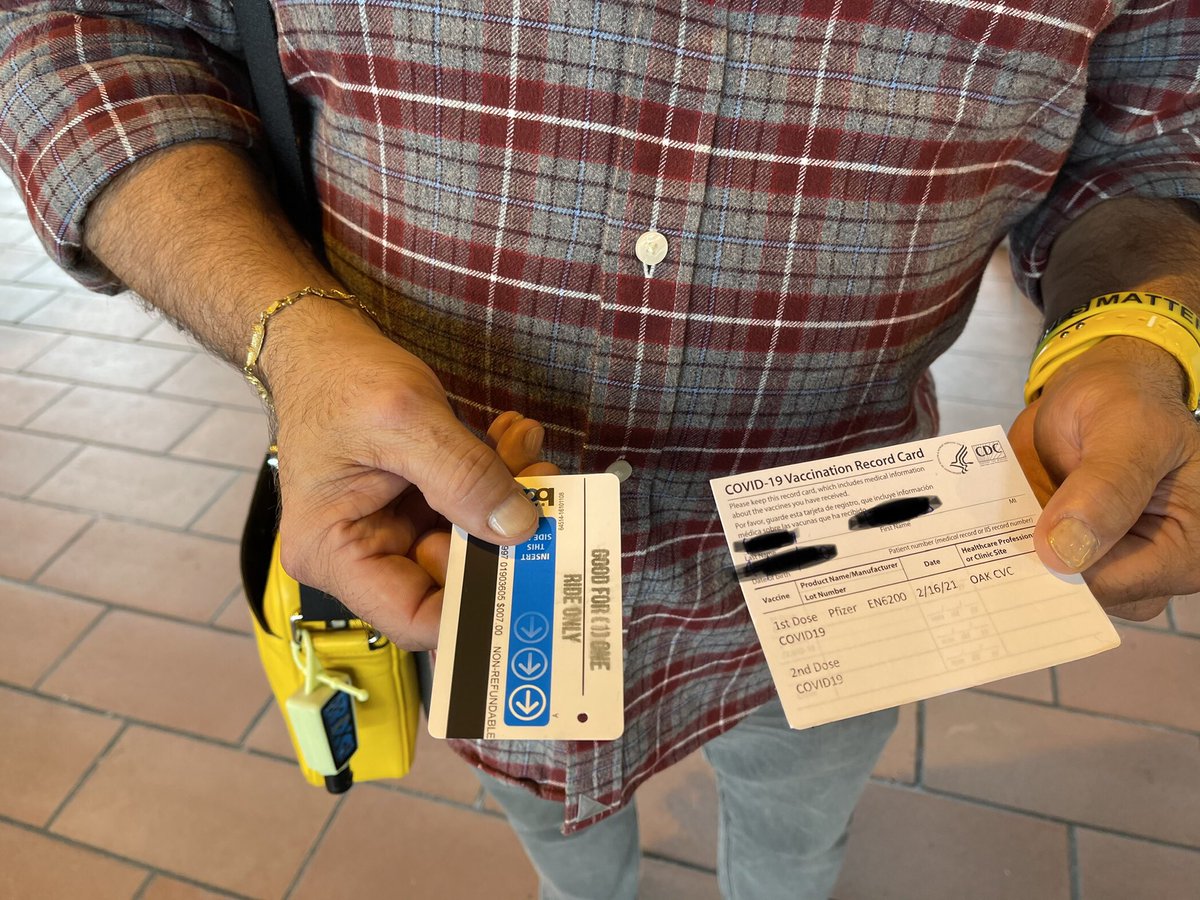 The $7 value return for will cover for all stations in one-way trip except SFO.Again: get your vaccination, show your vaccination card at the station, get your free ticket to ride back home.It’s that easy. – bei  BART to OAK Coliseum Station