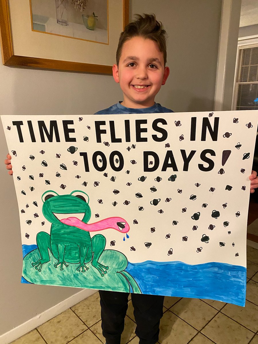 LBucior's tweet photo. More amazing 100 day posters!! @ZegaRobert @RMascenik26 @Judith122 https://t.co/9fHvPakVf6