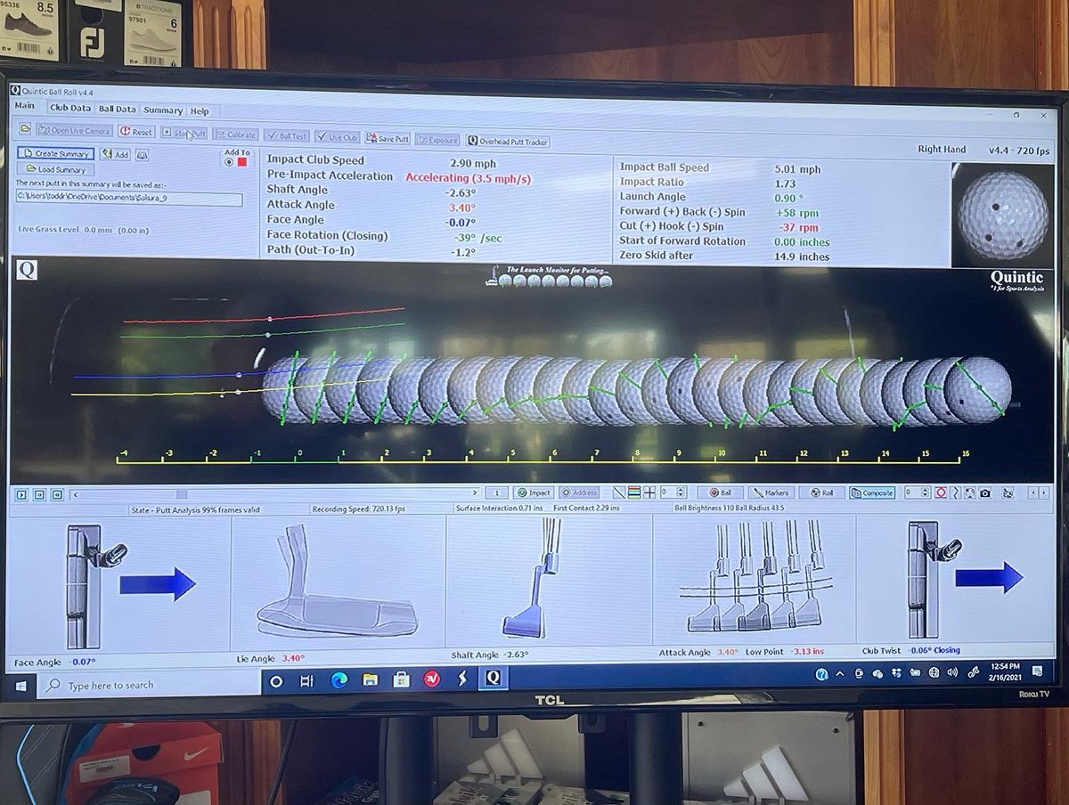 MikuniTaro's tweet image. Todd, the only #PGA instructor in NorCal who has the #Quintic technology was right!👍🏻 “Feel” &amp;amp; “Real” are different. I asked him to help Sakura (11) but found out that I needed more help than her... 😅 #PuttingLesson #HeadPro #ValleyHi #MyFriend #quinticgolf ⛳️
