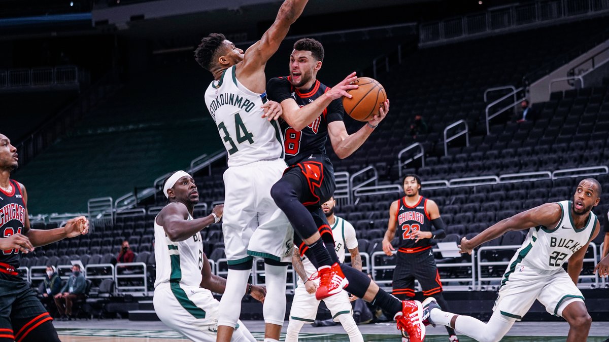 No. 5:Only two players in the East average 25/5/5 with 1.0 steals per game.Zach LaVine and Giannis. @ZachLaVine |  #NBAAllStar  