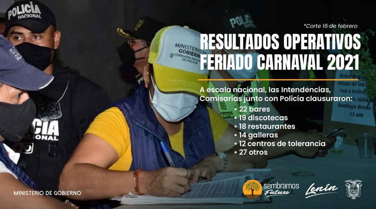 Ministerio de Gobierno Ecuador tweet media