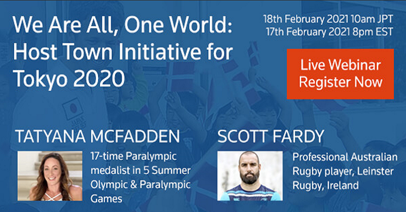 ReutersPlus's tweet photo. Last call! Join the Japan Host Town webinar - an exciting cultural exchange focused on outreach to global sporting communities in the true Games spirit of peace and friendship. Register now: https://t.co/ueegA3dyh3 @tatyanamcfadden @scottfardy