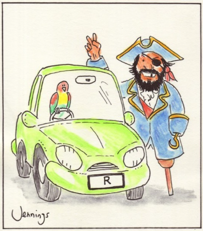 thetimeiswrite's tweet photo. #cartoon #humour #VanityPlate #pirate #aarrgh #R #mehearties #parrots #captainhook #captain #blackbeard #art #supportartists @ArtistRTweeters @OldieMagazine @NewYorker https://t.co/Fxy2ta7Z4P https://t.co/ffUAGCKX6b