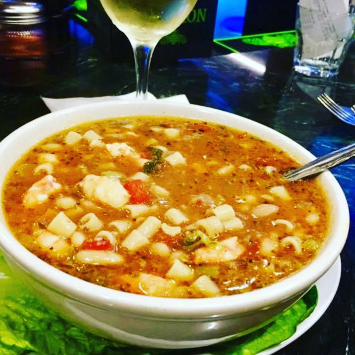 BestItalianOC's tweet photo. This is one of our most popular dishes.￼ “Pasta e fagioli” but we call it “Pasta Fasul" It's a poor man's dish, Pasta and beans. I just added some shrimp.👨‍🍳

Who likes “Pasta Fasul” ??👨‍🍳 https://t.co/EXIuvXU9MM