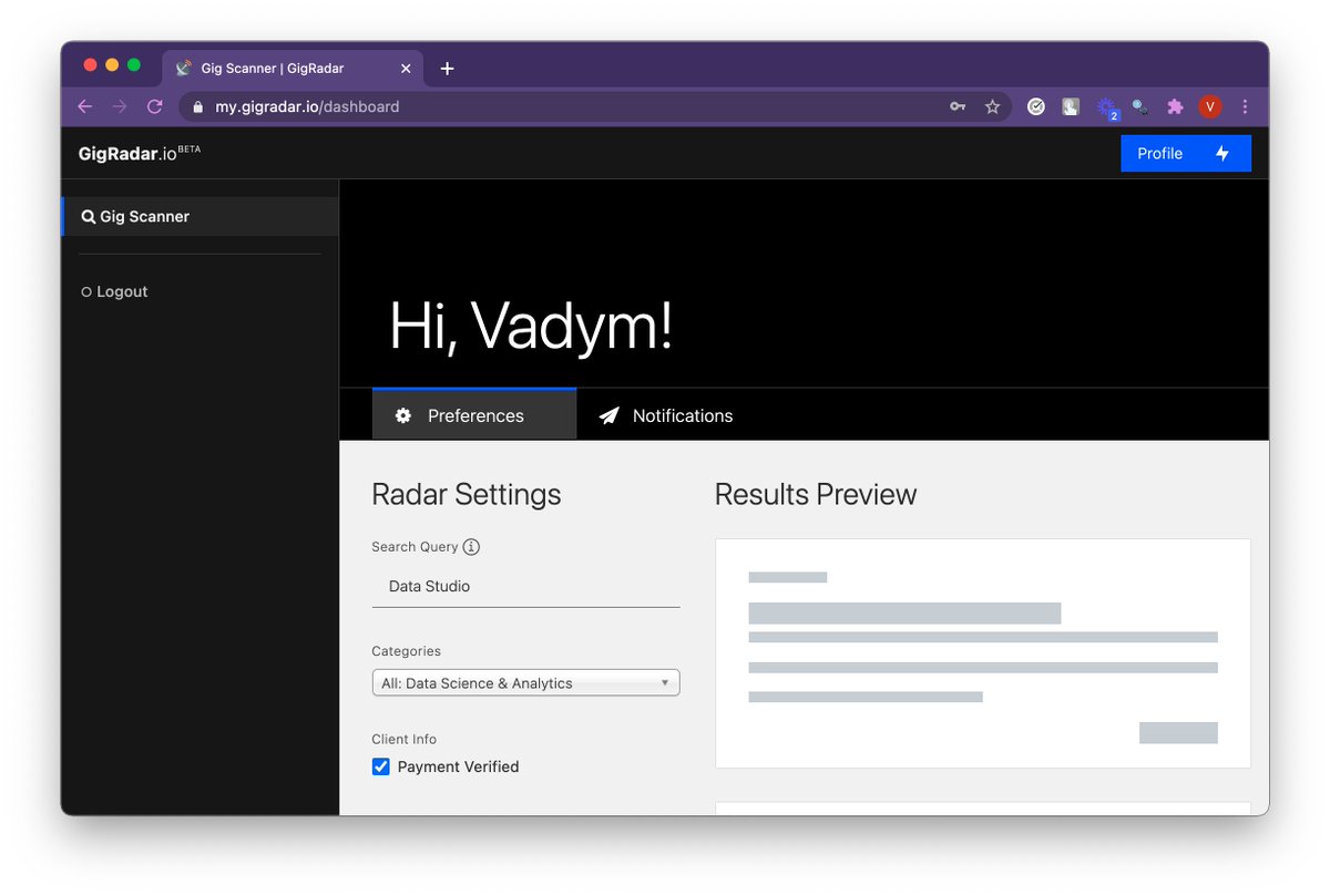 vadymhimself's tweet image. Initially, @GigRadarApp had a simplistic static frontend with #jquery and #memberstack. It was made with @webflow using a nice (although unfinished) component system CARBON by @CJHersh.