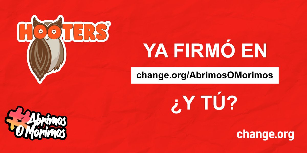 ¡Ya firmamos! ¿Y tú?

#AbrimosOMorimos