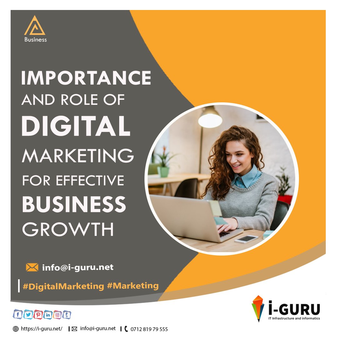 iguruinfra's tweet photo. IMPORTANCE AND ROLE OF
DIGITAL MARKETING FOR
EFFECTIVE BUSINESS GROWTH
Contact us: - +44 330 001 5347, info@i-guru.net
Visit:- https://t.co/ET1Zi8Mxuz
#DigitalMarkeing #Marketing https://t.co/ZhJbRfiuwv