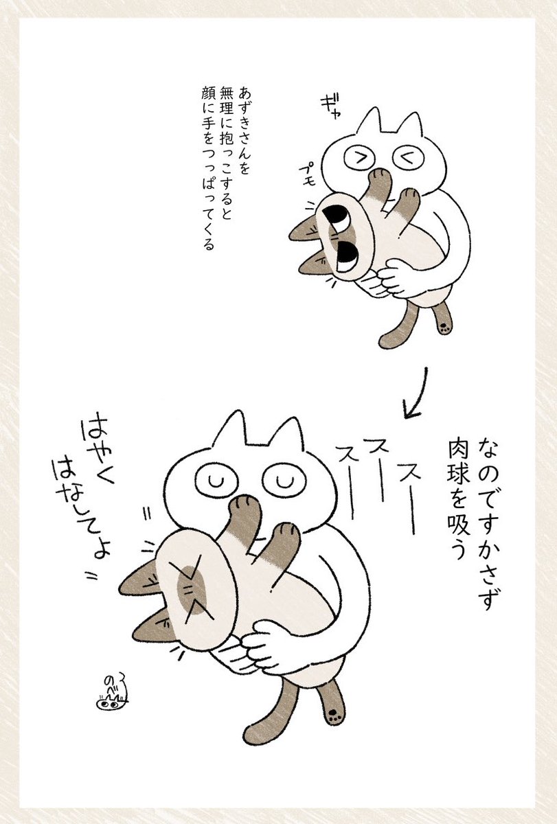 たまには強引に #シャム猫あずきさんは世界の中心 